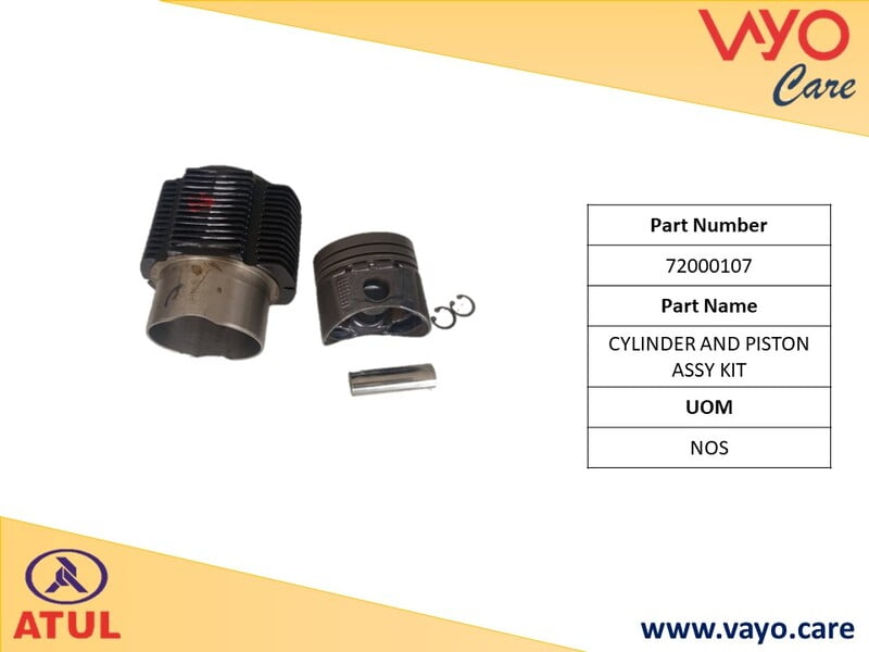 CYLINDER AND PISTON ASSY KIT - 72000107 - GEM CARGO