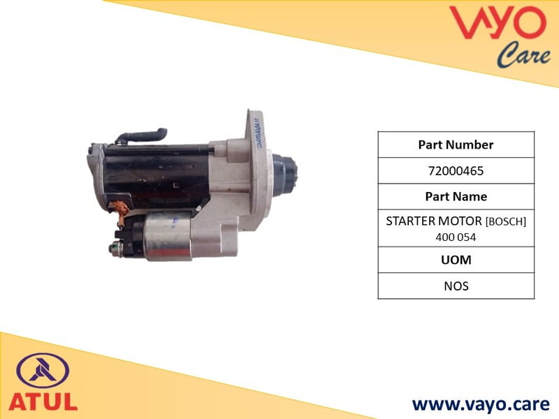 STARTER MOTOR [BOSCH] 400 054 - 72000465 - GEM CARGO