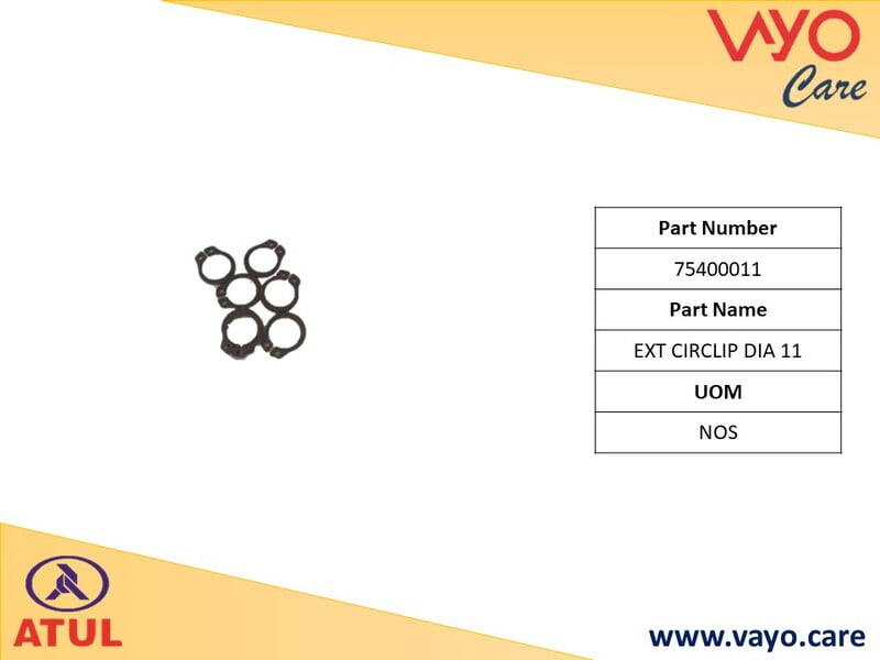 EXT CIRCLIP DIA 11 - 75400011 - GEMINI ULTRA