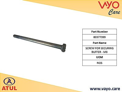 SCREW FOR SECURING BUFFER - M8 - 80377399 - GEM CARGO