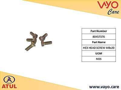 HEX HEAD SCREW M8X20 - 80457376 - GEMINI ULTRA
