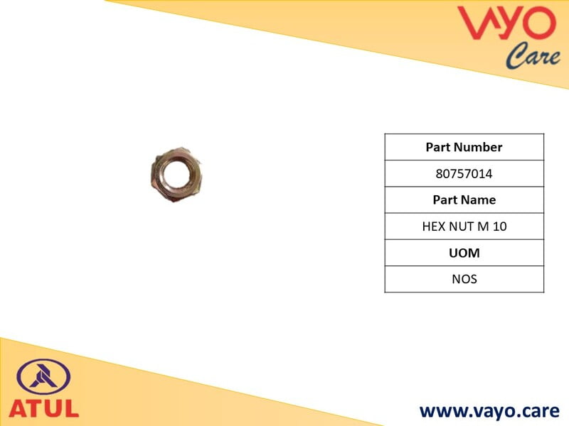 HEX NUT M10 - 80757014 - GEMINI ULTRA
