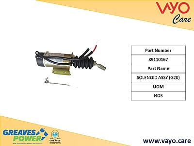SOLENOID ASSY (G20) - 89110167 - GREAVES