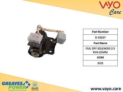 FUIL OFF SOLENOID 2.5 KVA COMM - D-32637 - GREAVES