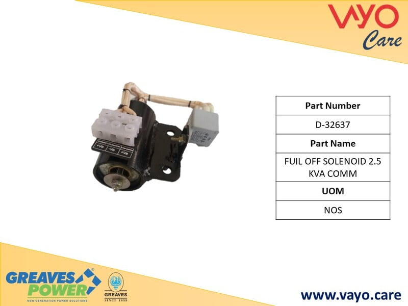 FUIL OFF SOLENOID 2.5 KVA COMM - D-32637 - GREAVES
