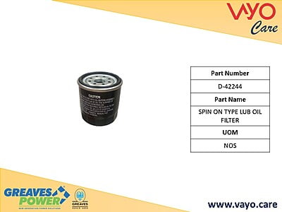 SPIN ON TYPE LUB OIL FILTER - D-42244 - GREAVES