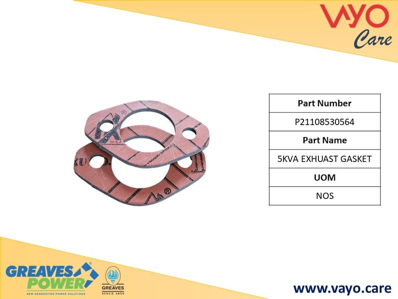 5KVA EXHUAST GASKET - P21108530564 - GREAVES