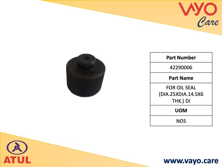 FOR OIL SEAL (DIA.25XDIA.14.5X6 THK.) DI - 42290006 - SE