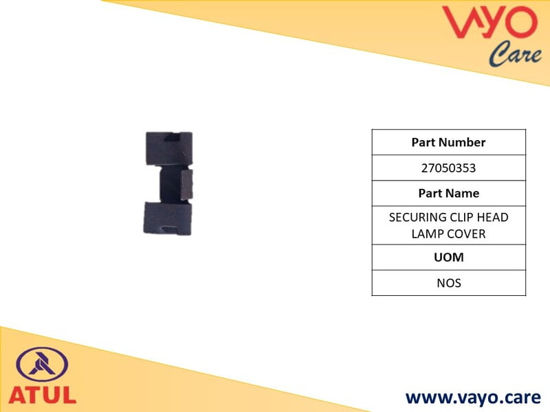 SECURING CLIP HEAD LAMP COVER - 27050353 - GEM CARGO