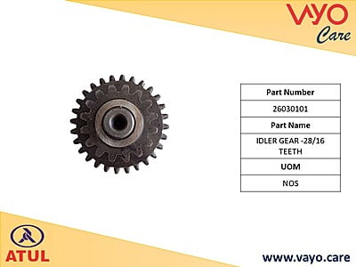 IDLER GEAR - 28/16 TEETH - 26030101 - GEM CARGO