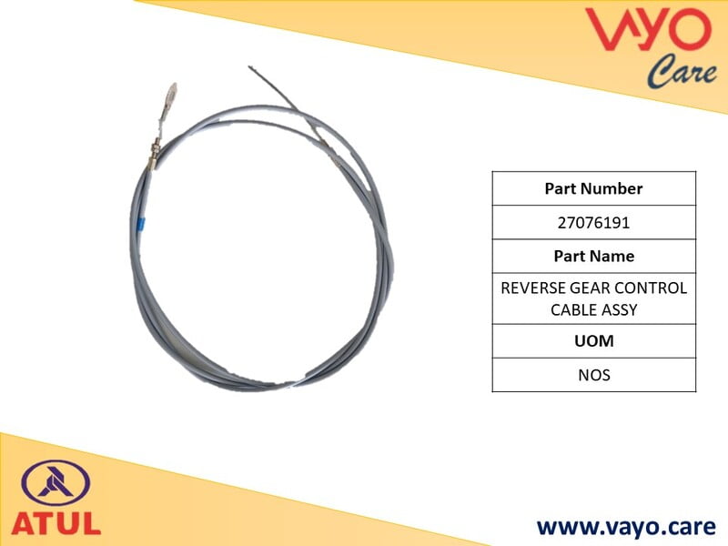 REVERSE GEAR CONTROL CABLE ASSY. - 27076191 - GEM CARGO