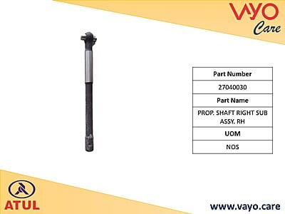 PROP. SHAFT RIGHT SUB ASSY. RH - 27040030 - GEM CARGO