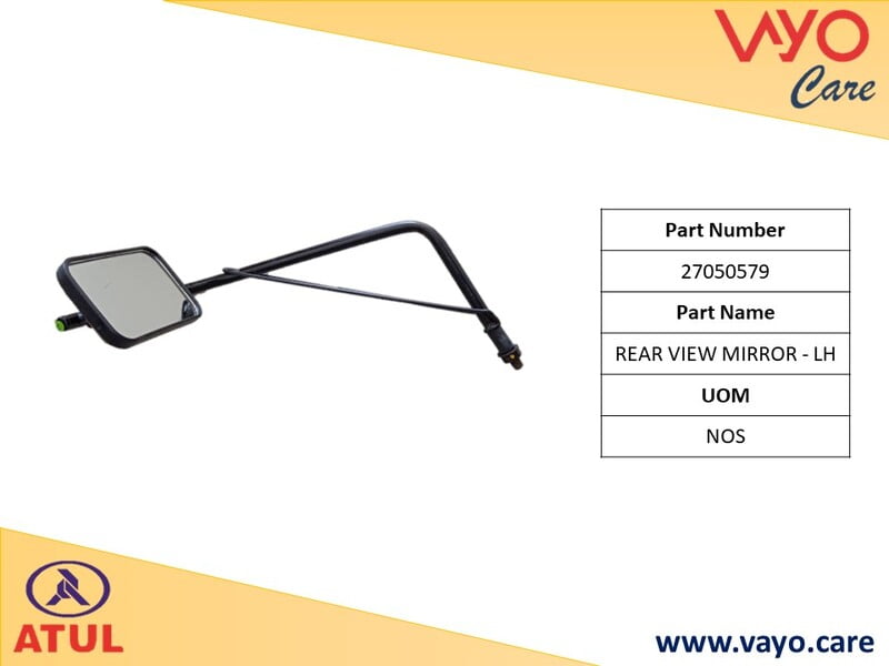 REAR VIEW MIRROR - LH - 27050579 - GEM CARGO