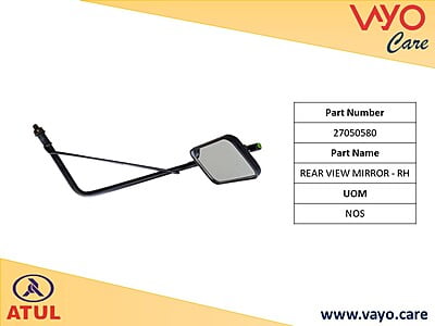 REAR VIEW MIRROR - RH - 27050580 - GEM CARGO