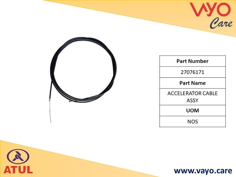 ACCELERATOR CABLE ASSY - 27076171 - GEM CARGO