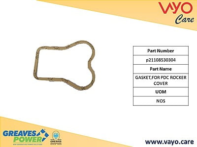 GASKET,FOR PDC ROCKER COVER - p21108530304 - GREAVES